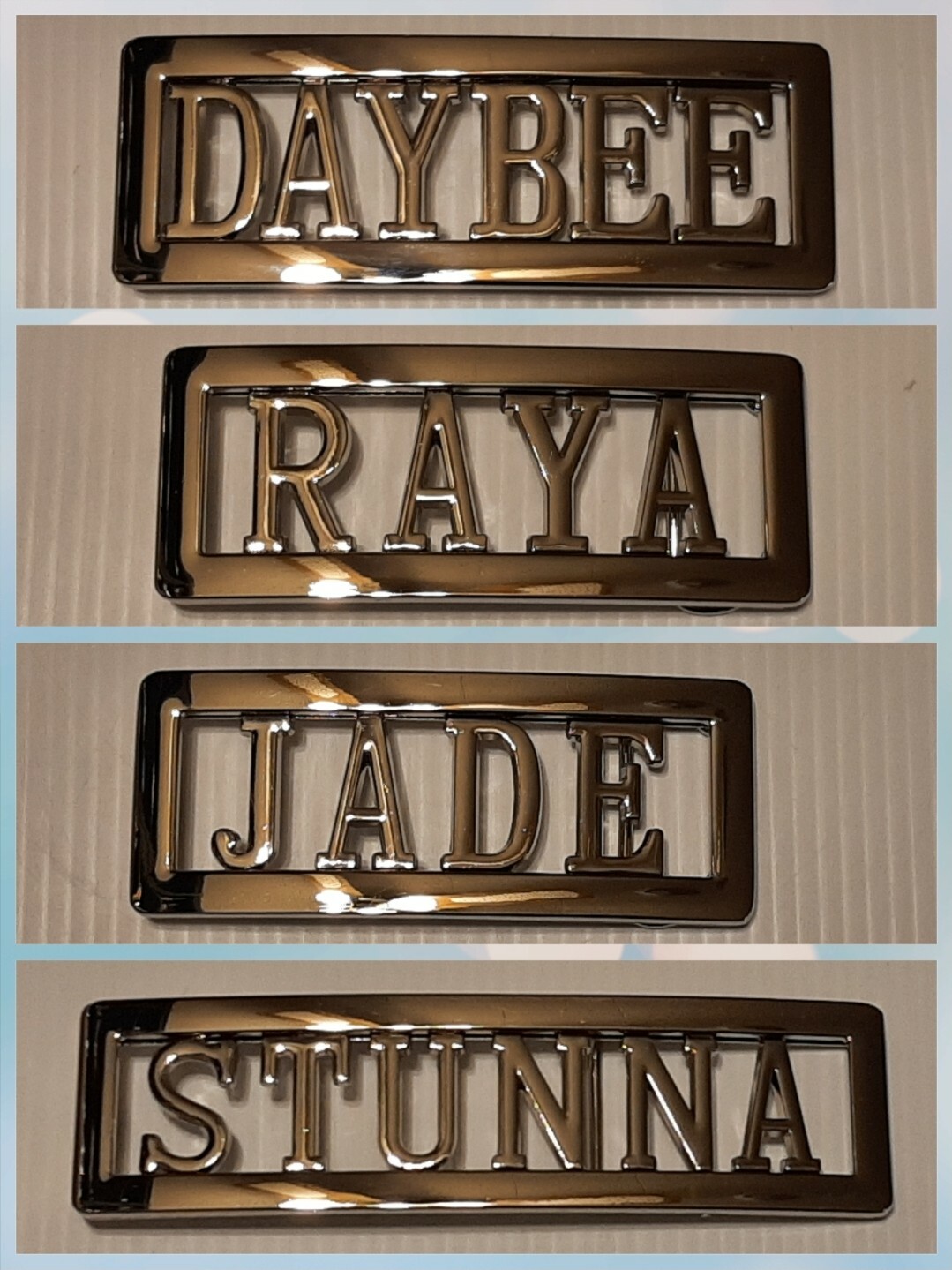 Personalized Custom Name Metal Belt Buckle -Put your name / word or# on a Buckle