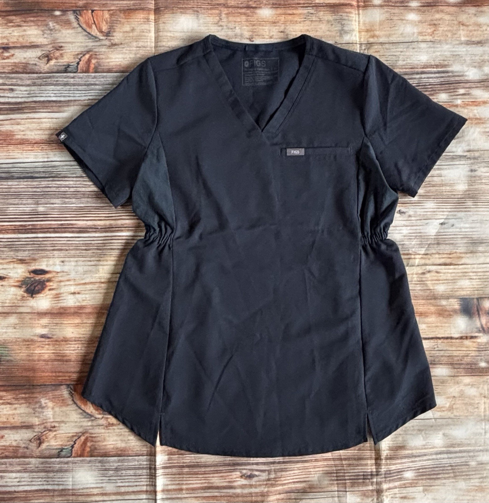 FIGS Scrubs Octavia Maternity Top Dark Harbor Size Small