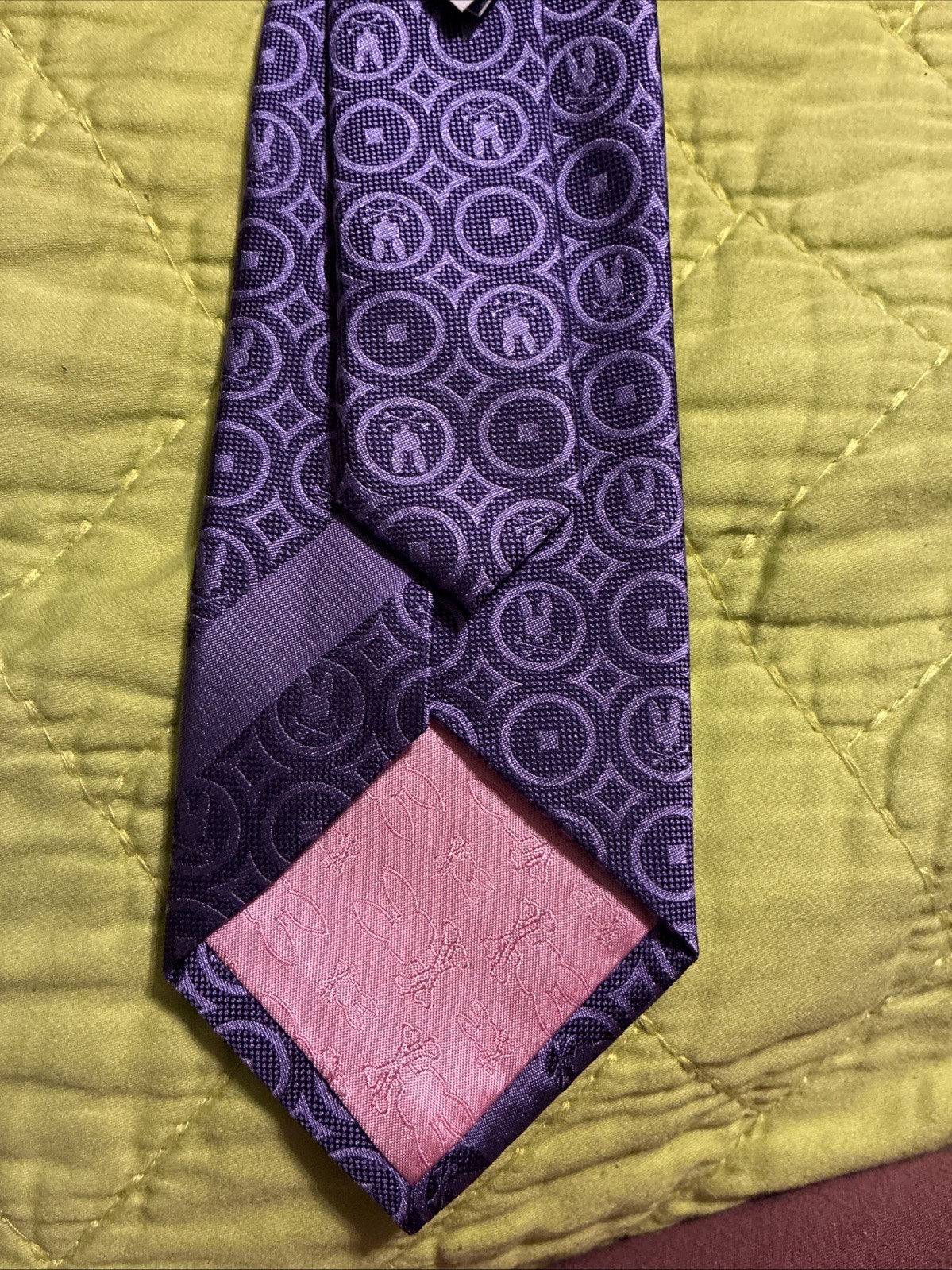 Psycho Bunny Men’s Tie Logo All Over Print 58×3.25