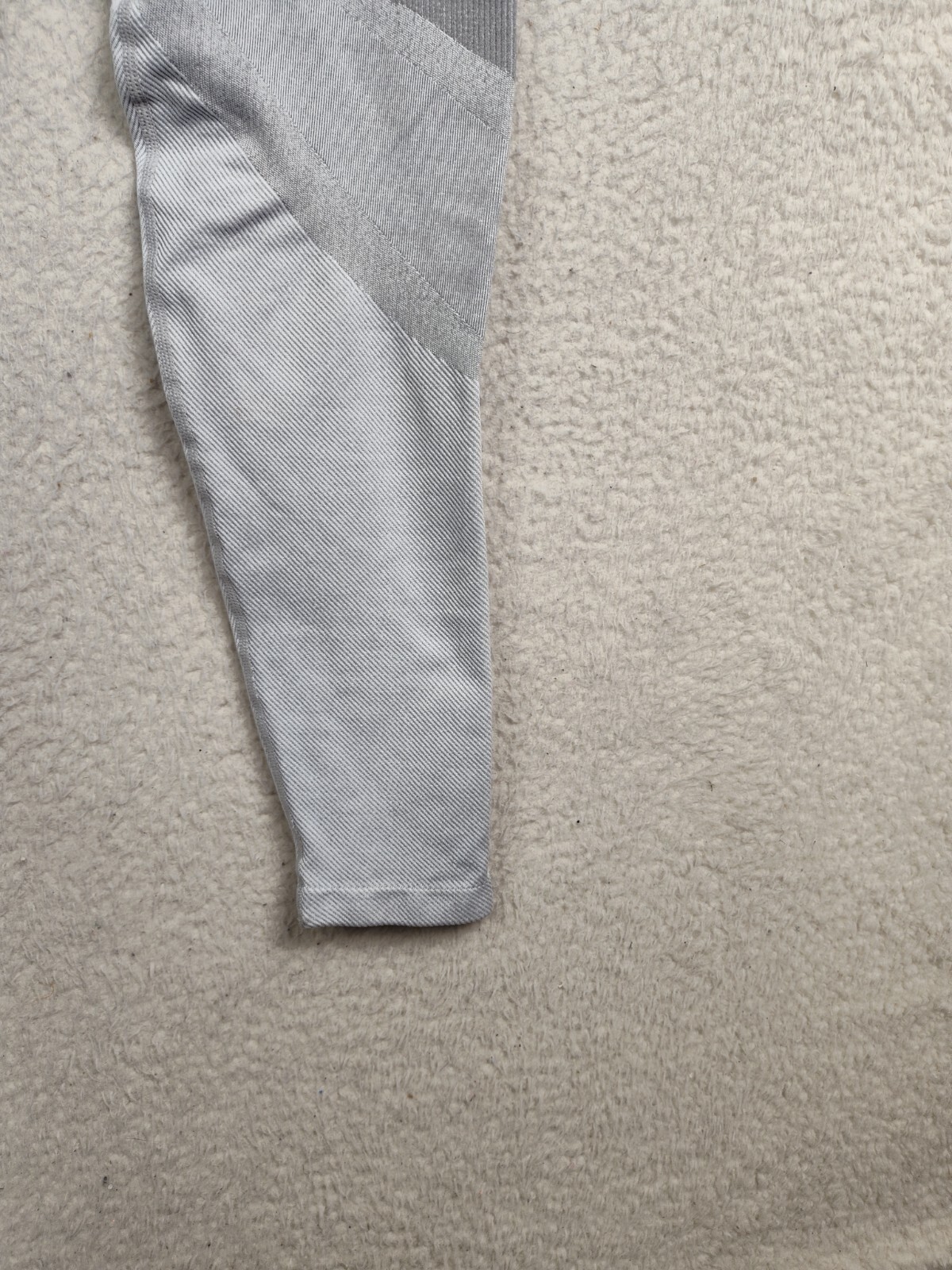 Aerie Women Leggings Medium Gray Nylon Blend Ribbed Seamless Stretchy Pants