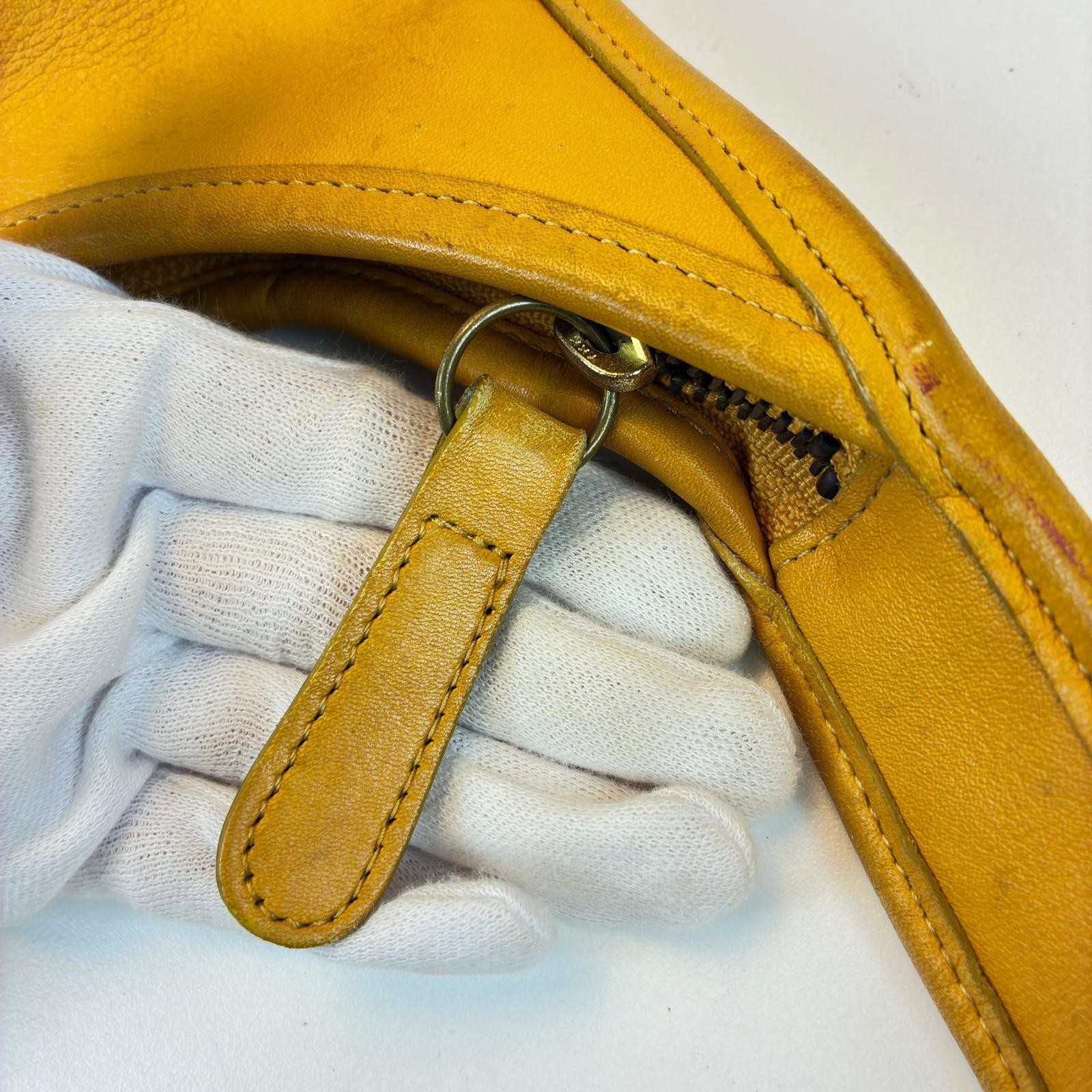 COACH Ergo Shoulder Bag, Yellow Leather Shoulder Bag 9033 leather yellow