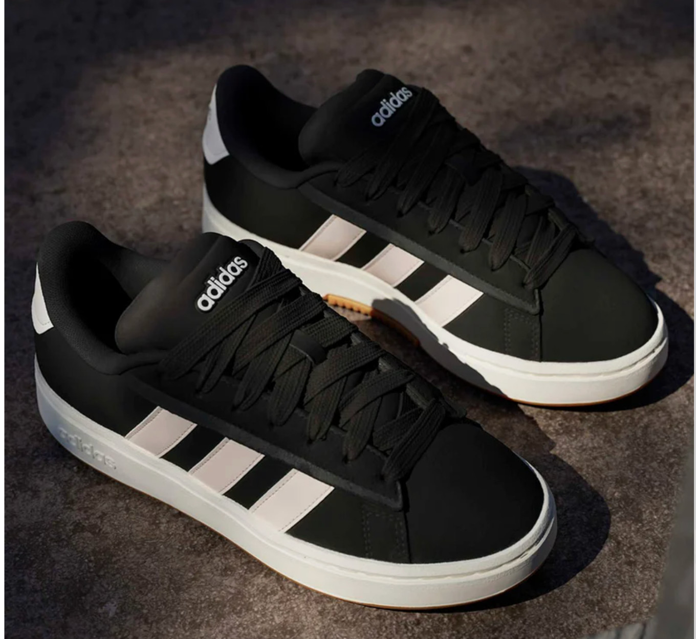 Adidas Grand Court Alpha 00s Women’s Sneakers Black/Pink Casual Shoes