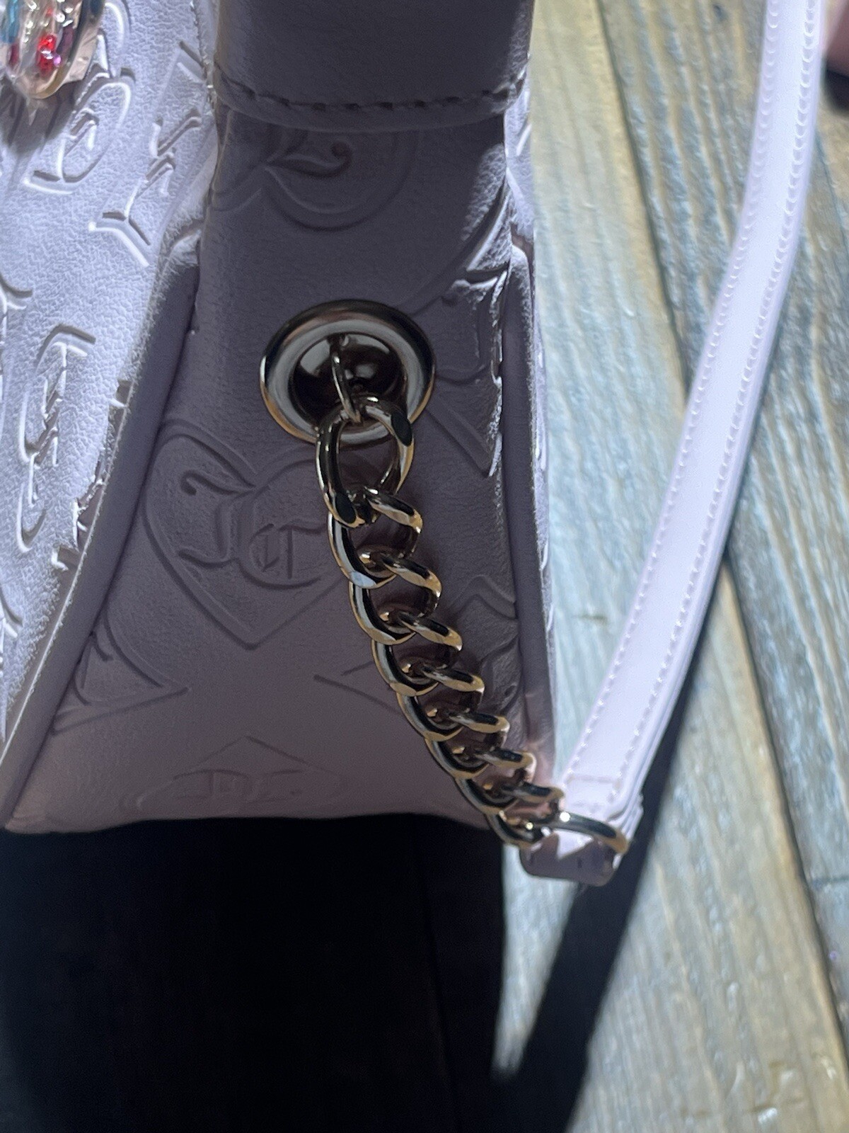 Pink Clay Glitzed Out Hobo Juicy Couture Nwt Free JC Earbuds
