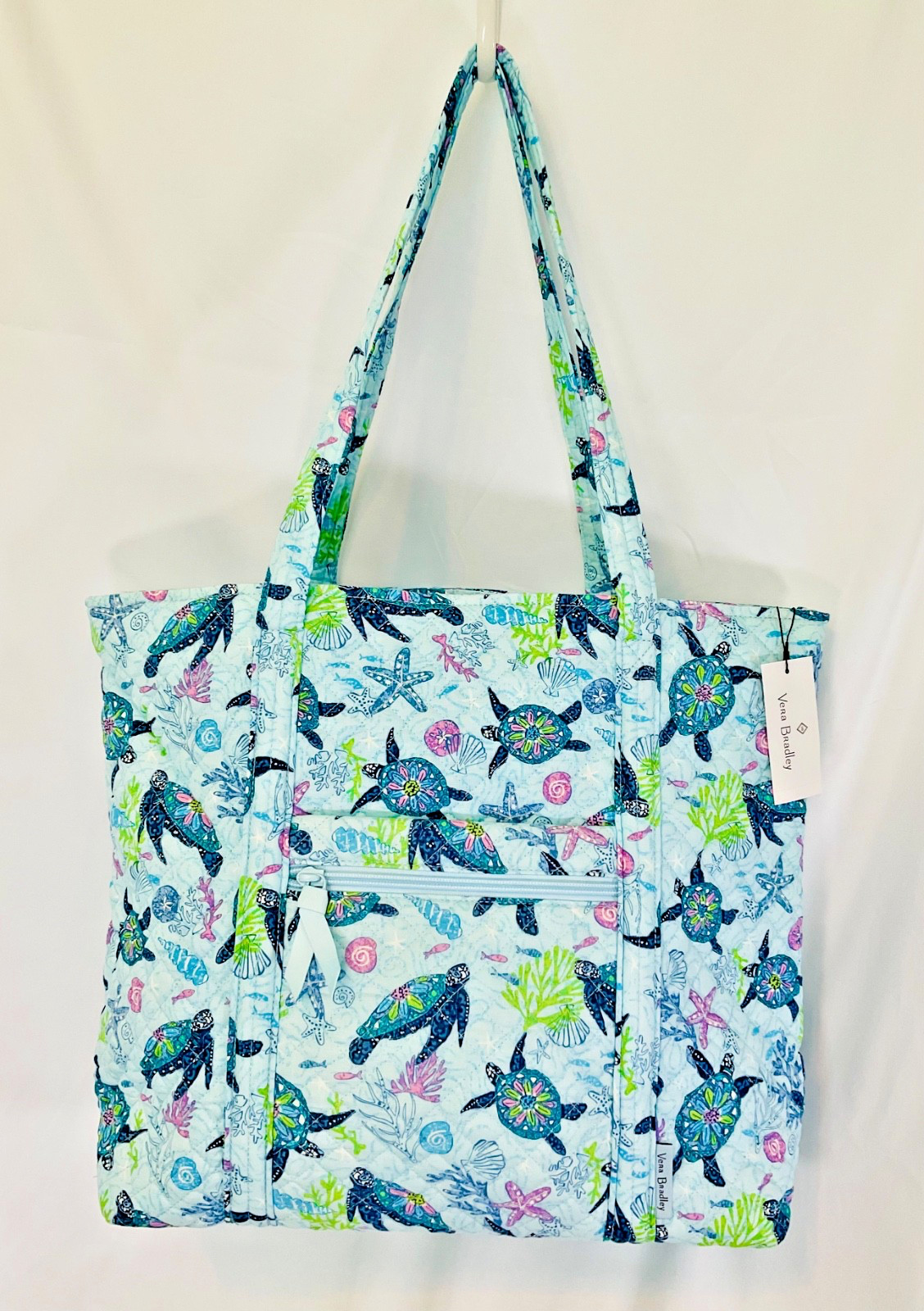 🐠Vera Bradley Large Tote Purse Bag Turtle Dream Spring Break