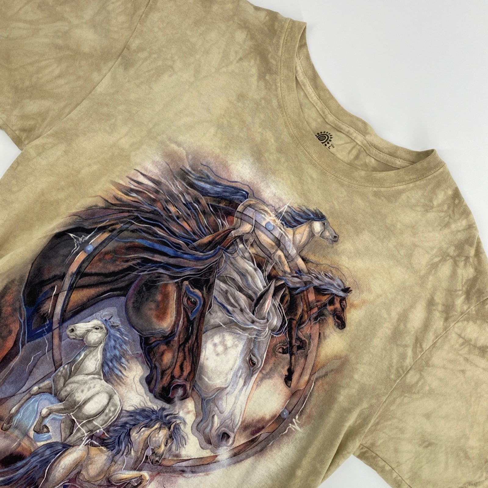 The Mountain Horse Graphic T Shirt Mens Large Tan Jody Bergsma The Journey 2017