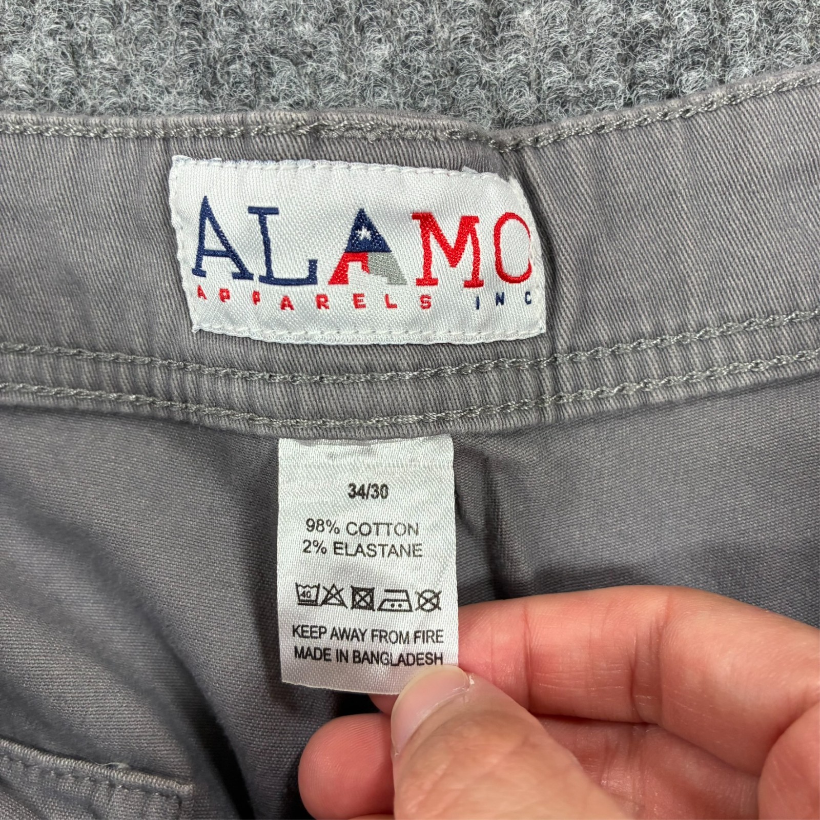 ALAMO Apparels Cargo Pants Mens 34×30 Gray Utility Tactical Workwear Stretch