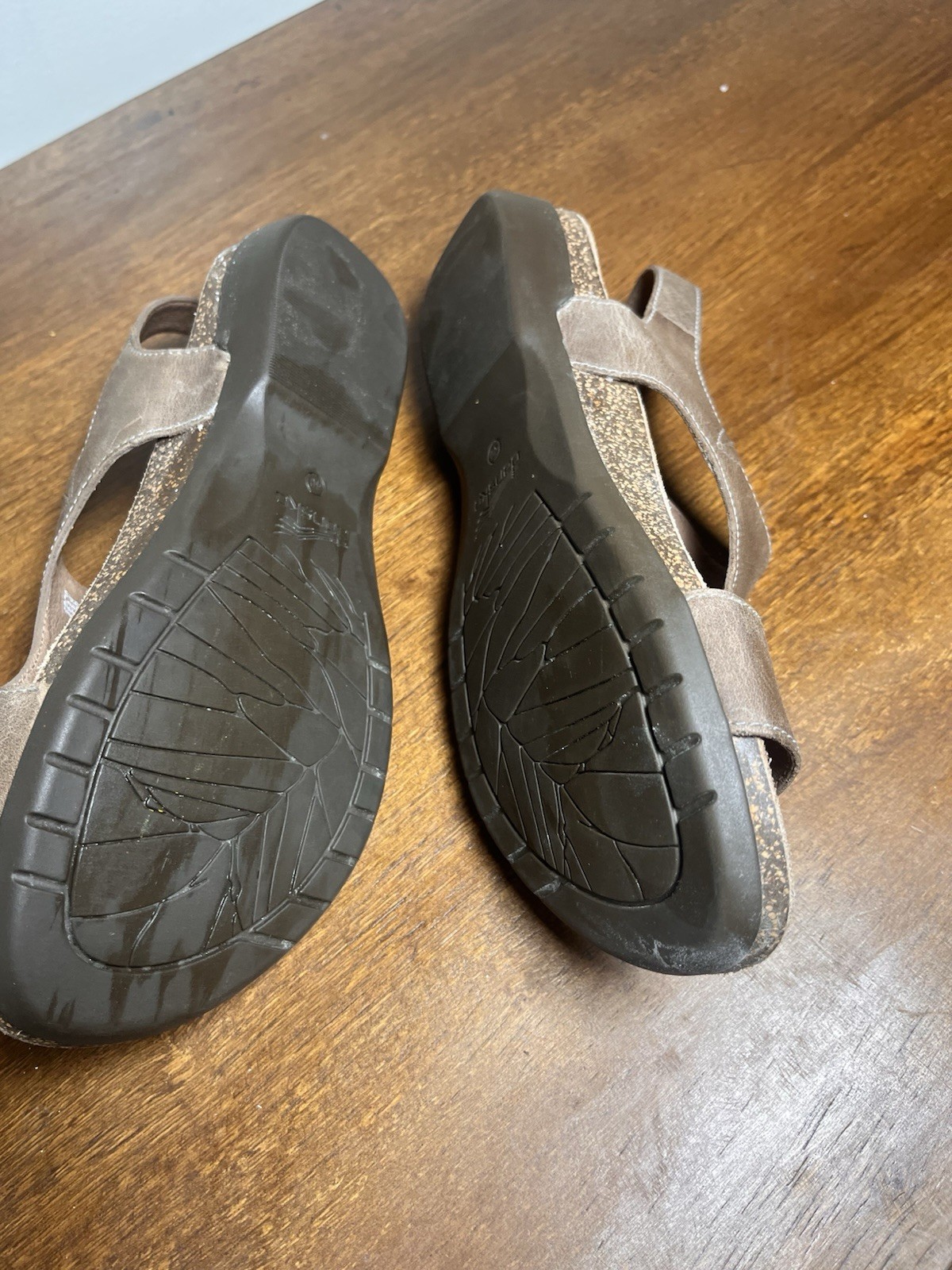 Dansko Reece Toe Loop Sandals Brown Slingback Leather 40 Women’s