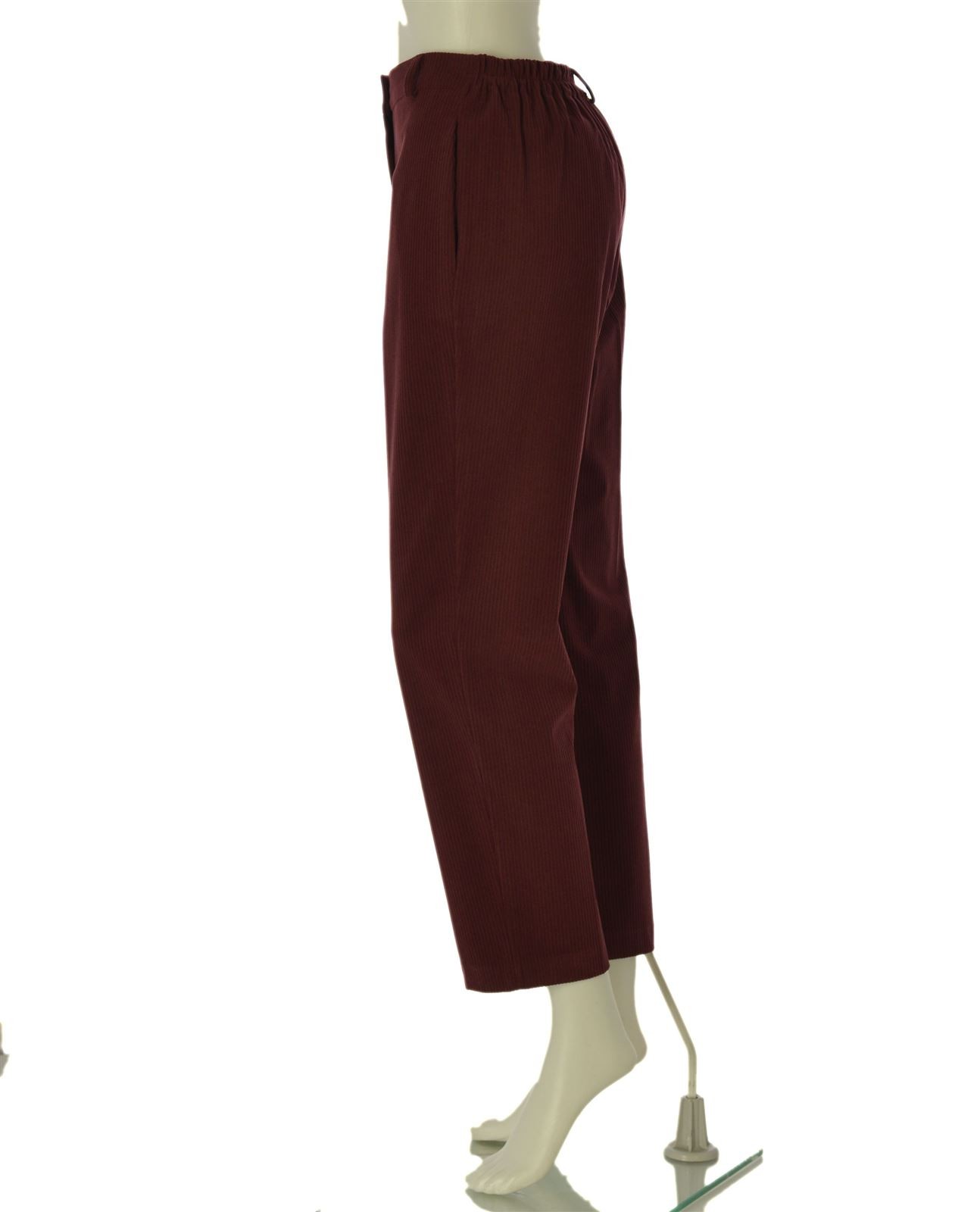 WOMEN’S TROUSERS GRIFFAI VELVET ELASTIC BUTTON ZIPPER LOOPS ART. 5987