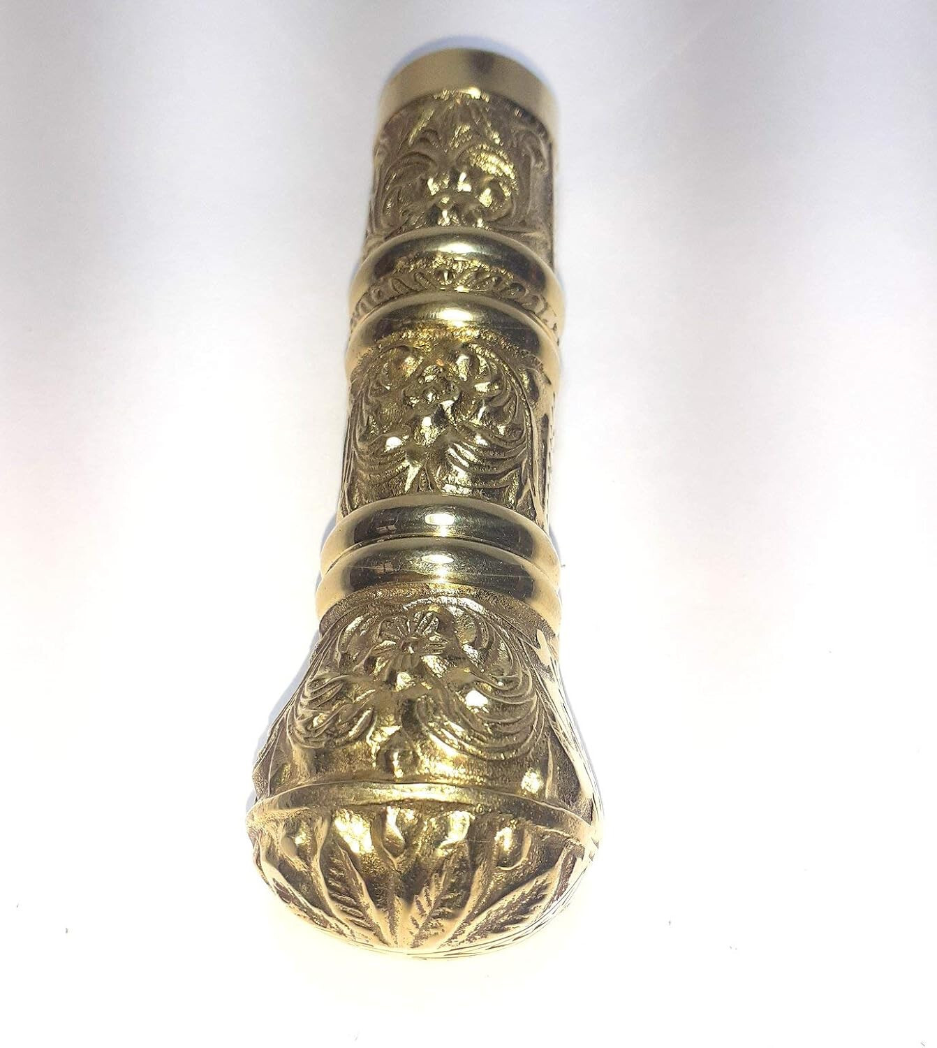 Antique Design Solid Brass Flower Handle For Stylish Wooden Walking Stick Gift