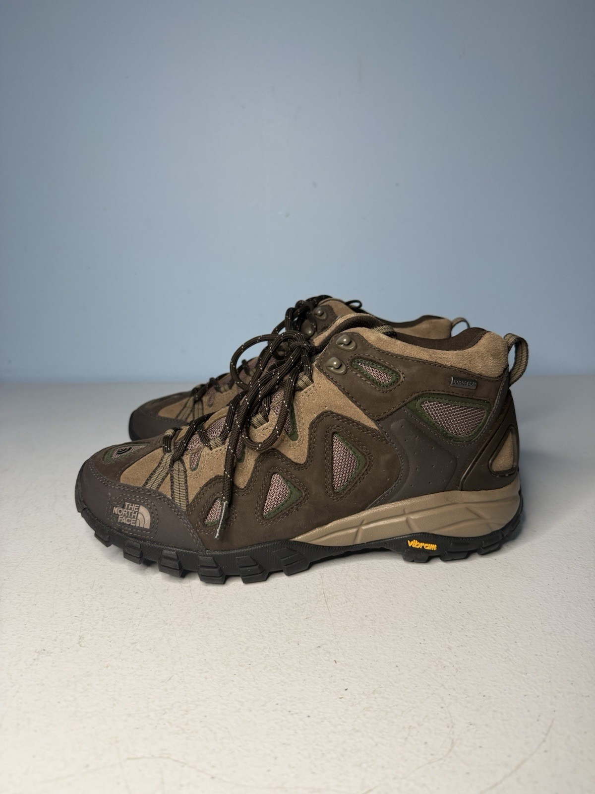 The North Face Men’s Offtrail GORE-TEX Hiking Mid Boots Brown Waterproof Size 9