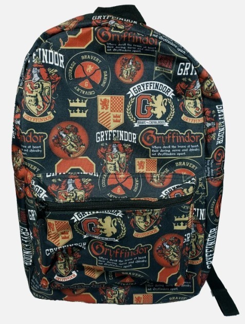 Harry Potter Gryffindor Backpack Hogwart Backpack With 2 Front Pockets 17.5″