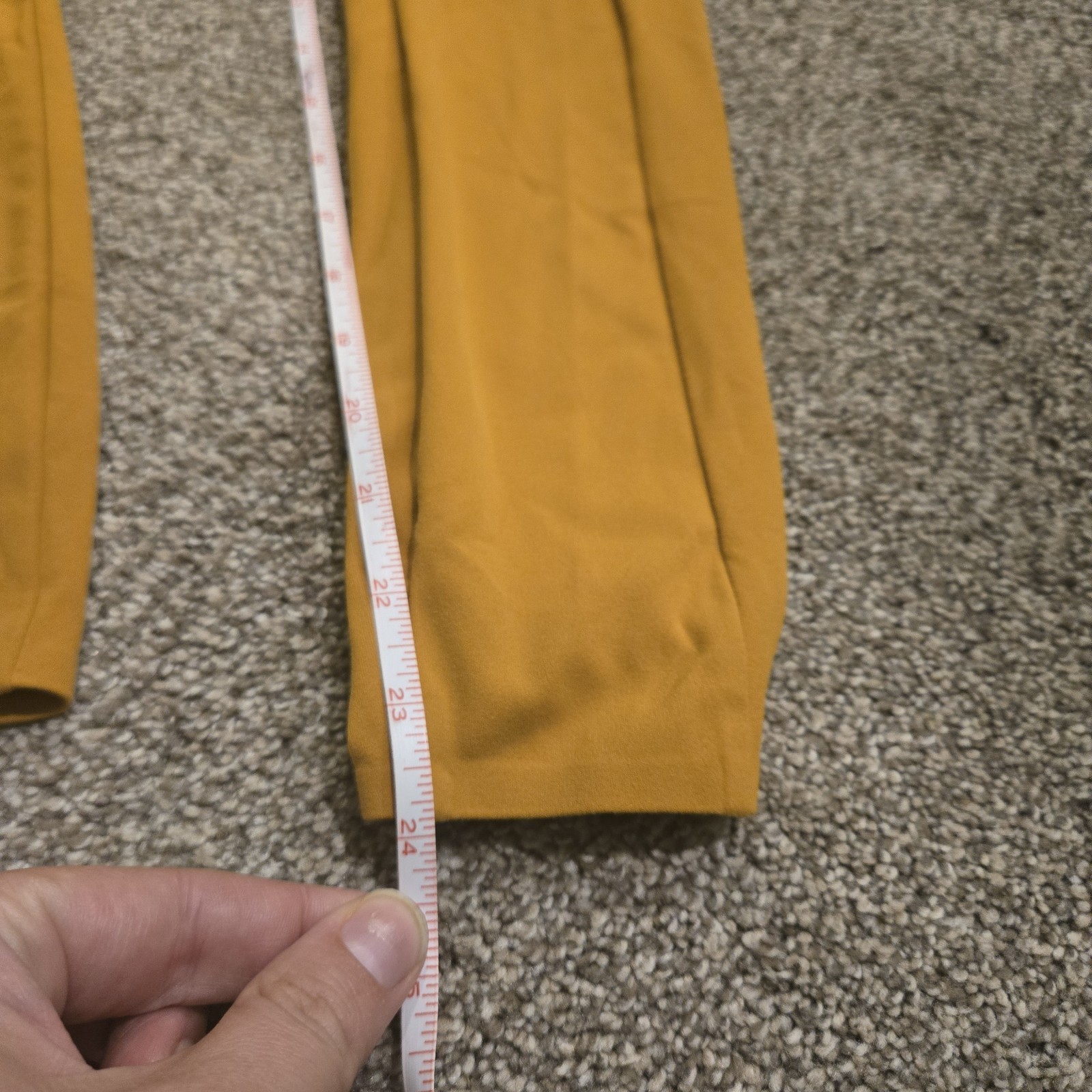 REI Take Your Time Leggings Size Small Mustard Yellow Pockets Comfort Hiking