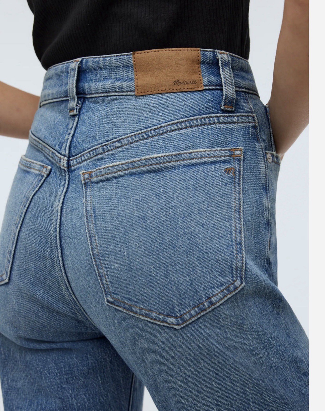 MADEWELL The ’90s Straight Jeans Light Wash Denim Fair Trade Certified Size 30