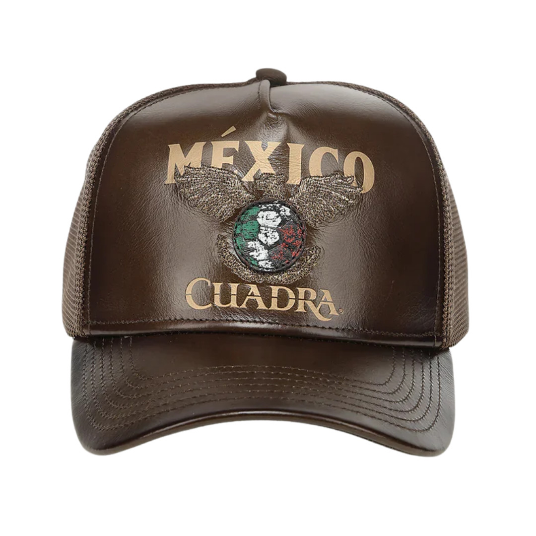 Cuadra Men’s Bronze Mexican Embroidery Trucker Cap CP003