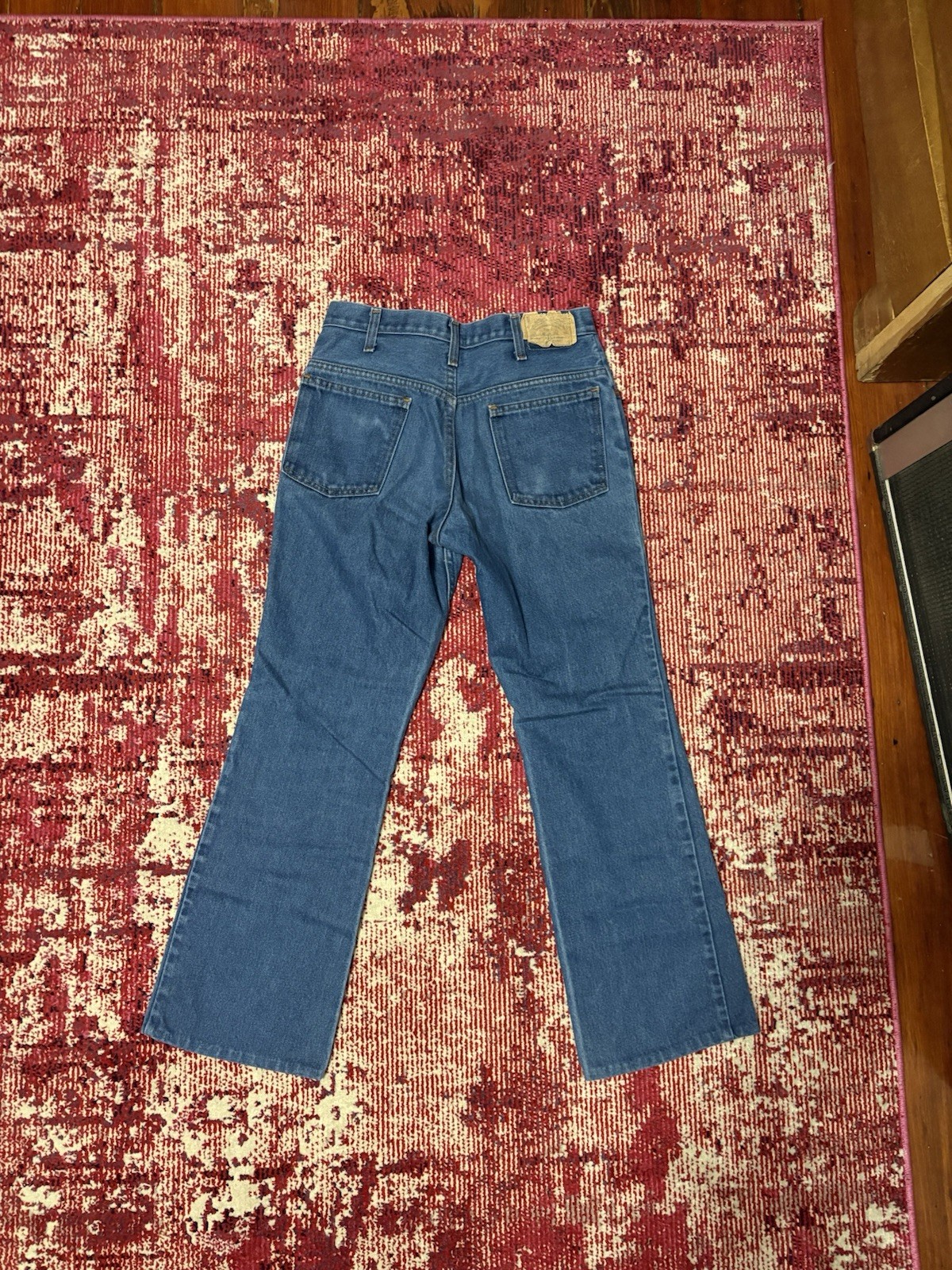 Vintage Men’s 30W x 30L Dark Wash Bell Bottom Flared Blue Jeans