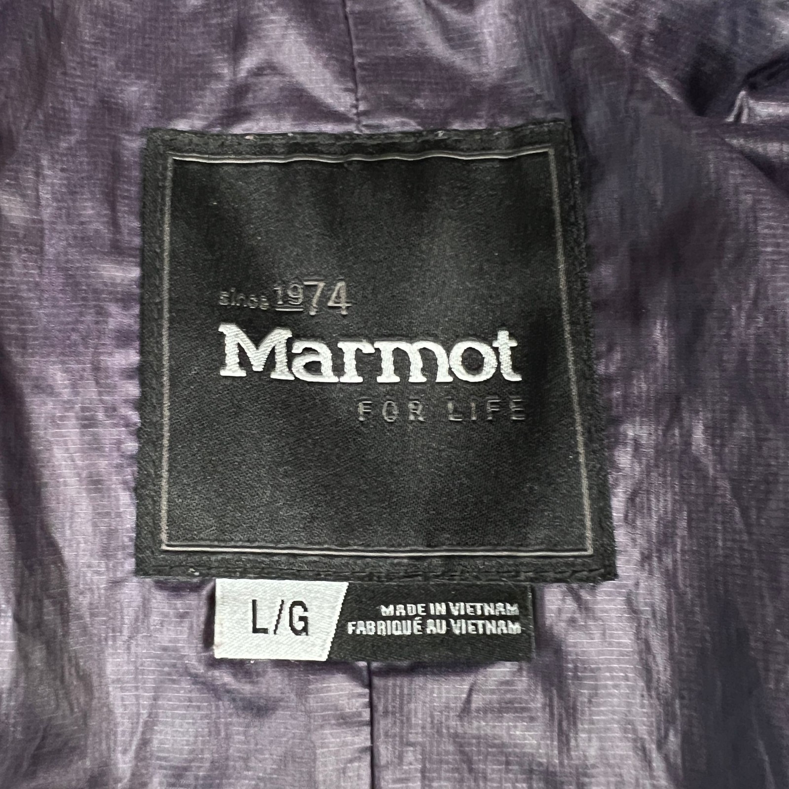 Marmot Jacket Womens L Hooded Waterproof Raincoat Green Fully Lined Zipper Shell