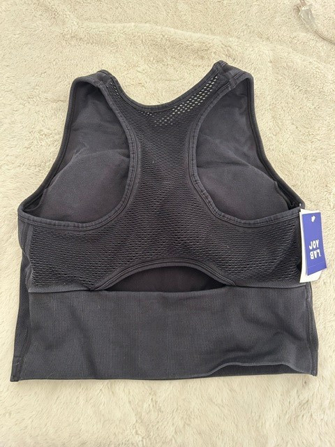 NWT JoyLab Longline Sports Bra Medium Support Black Size XL