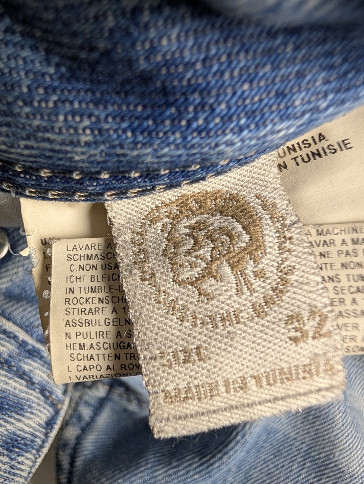 Diesel Zatiny 8AT Bootcut Jeans Men Tag 32 Measured 34×30 Distressed
