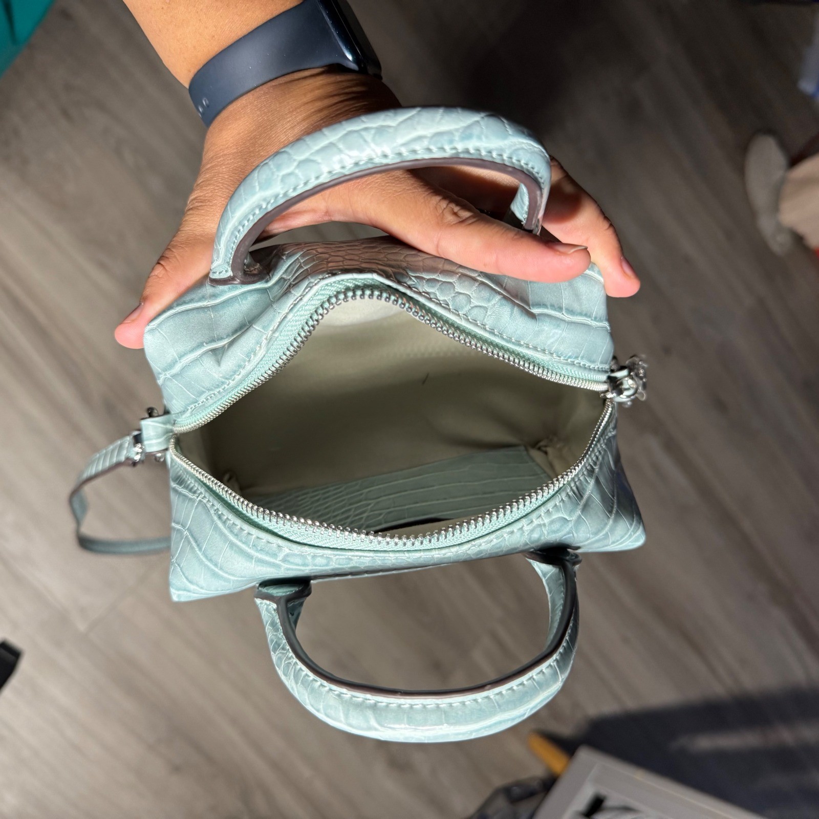 BCBGeneration Croc Embossed Mini Crossbody Bag