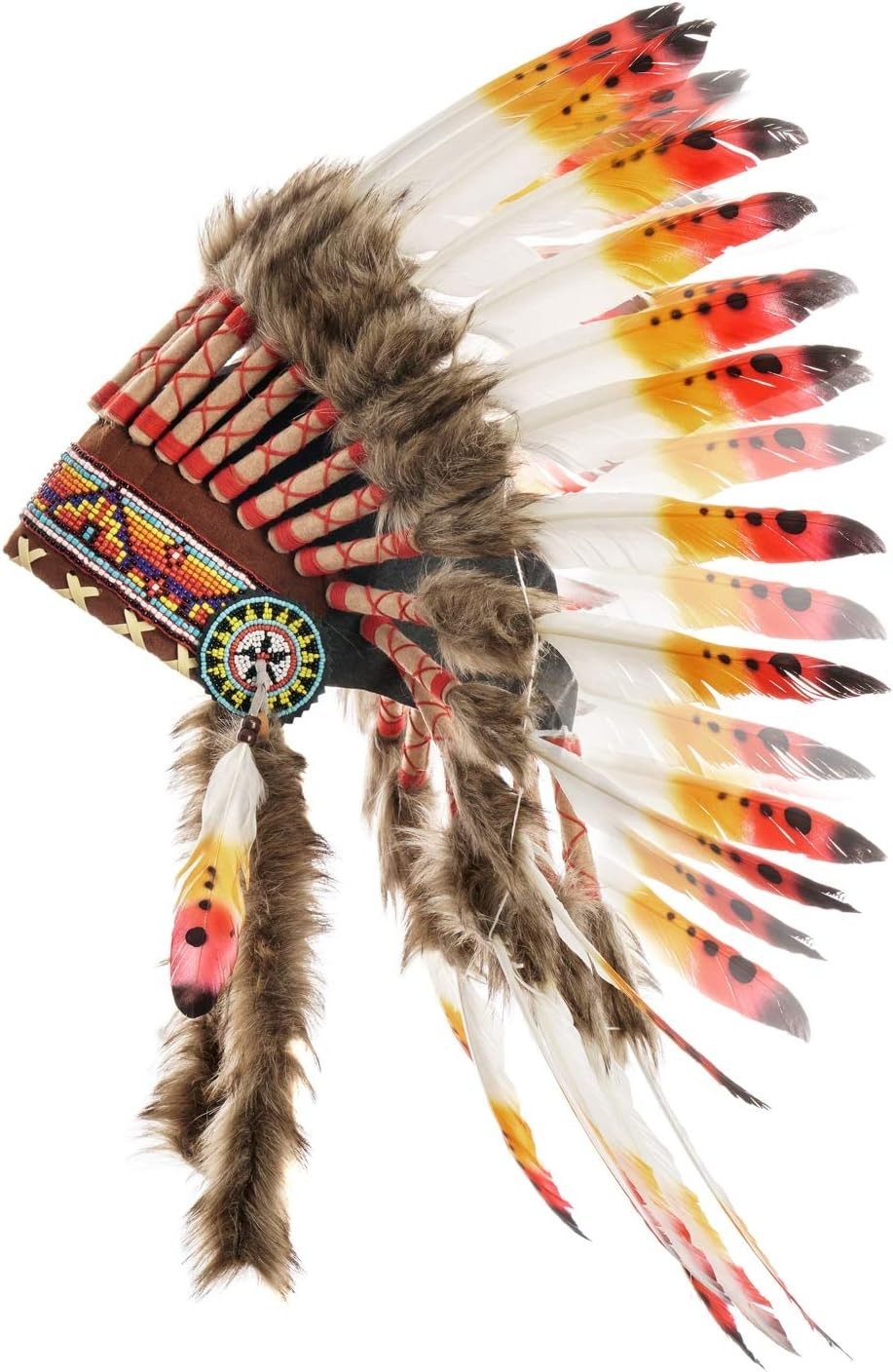 Adjustable Feather Headdress| Handcrafted Festival Accessory | Choose Your Color
