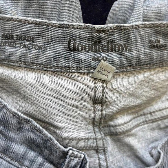 Goodfellow & Co Slim Fit Denim Jeans Light Gray 36×32 Fair Trade Certified
