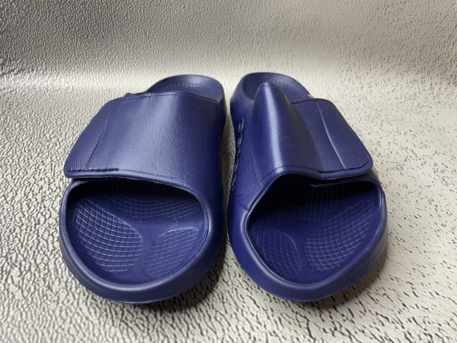 New OOFOS Unisex Blue OOahh Sport Flex Slide Shoes Size US M 7 W 9