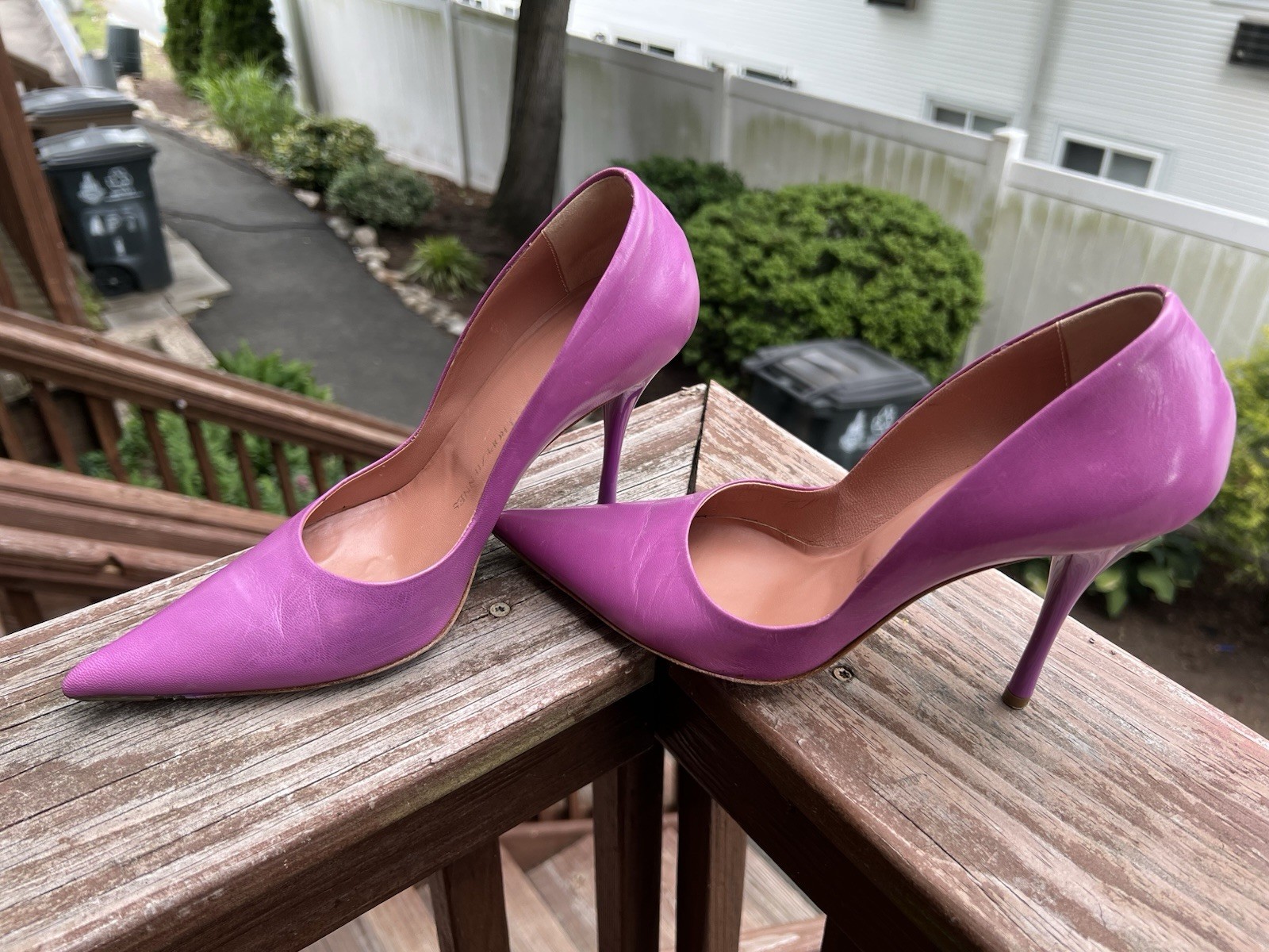 Les Tropeziennes Lavender Pink purple Pointy Toe Leather Pump Vero Cuoio 37/7
