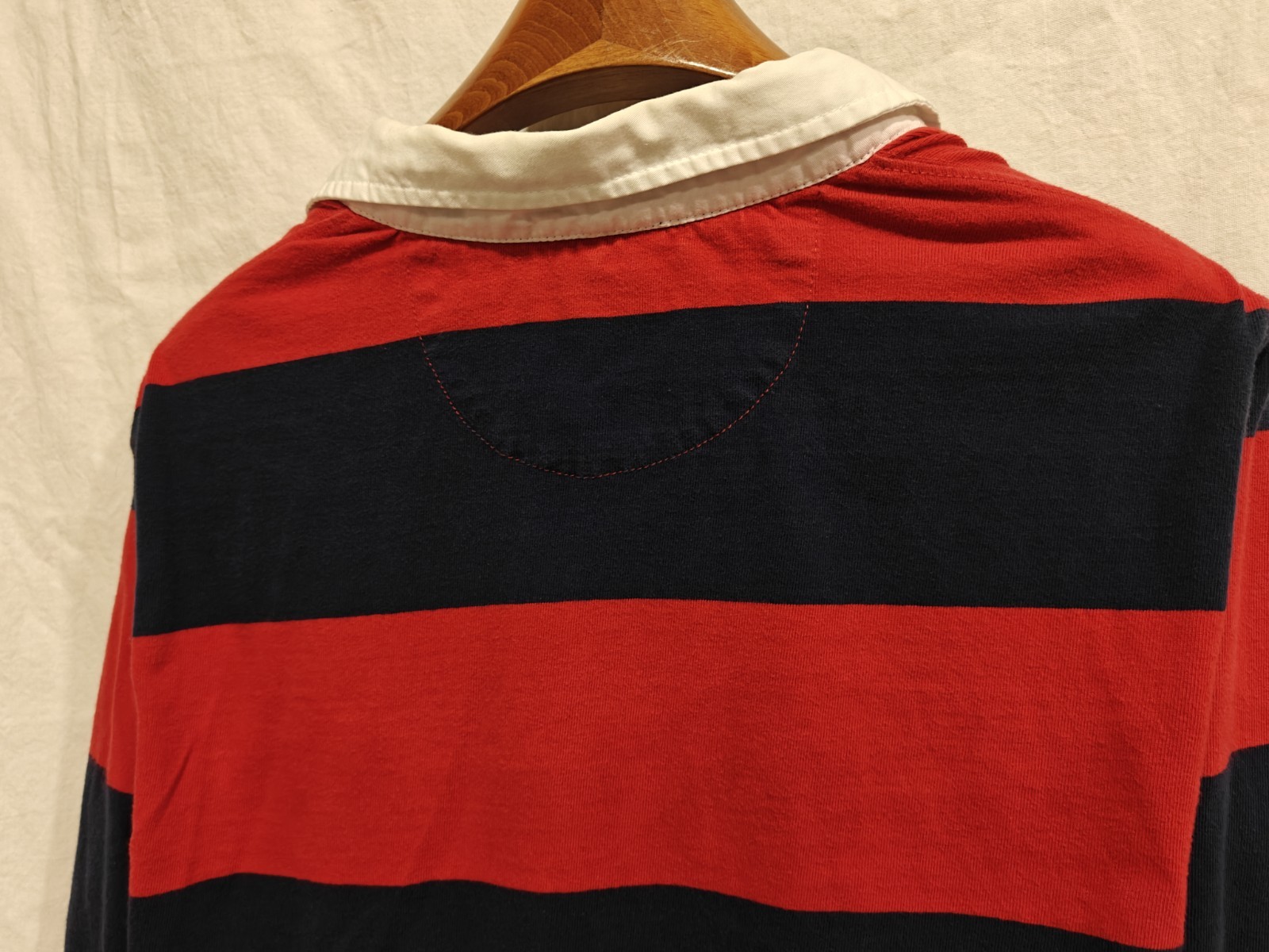 Vtg Chaps Navy And Red Classic Rugby Shirt Mens Large Colorblock 90s Y2k Preppy