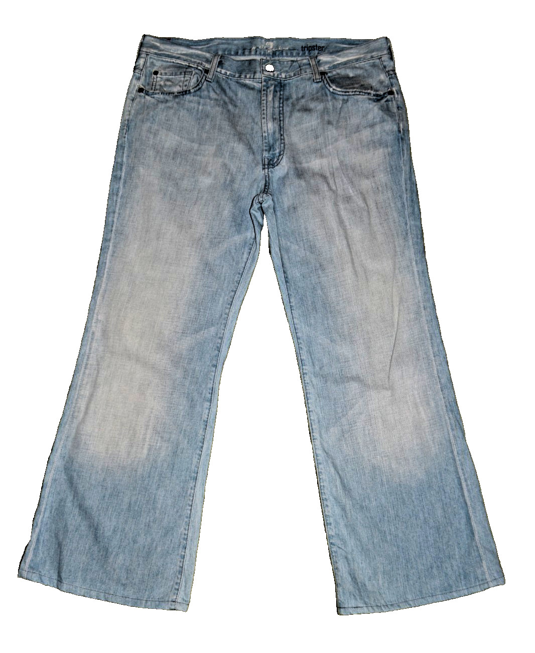 7 Seven For All Mankind Tripster Flare Light Blue Jeans Denim Women’s 36×28