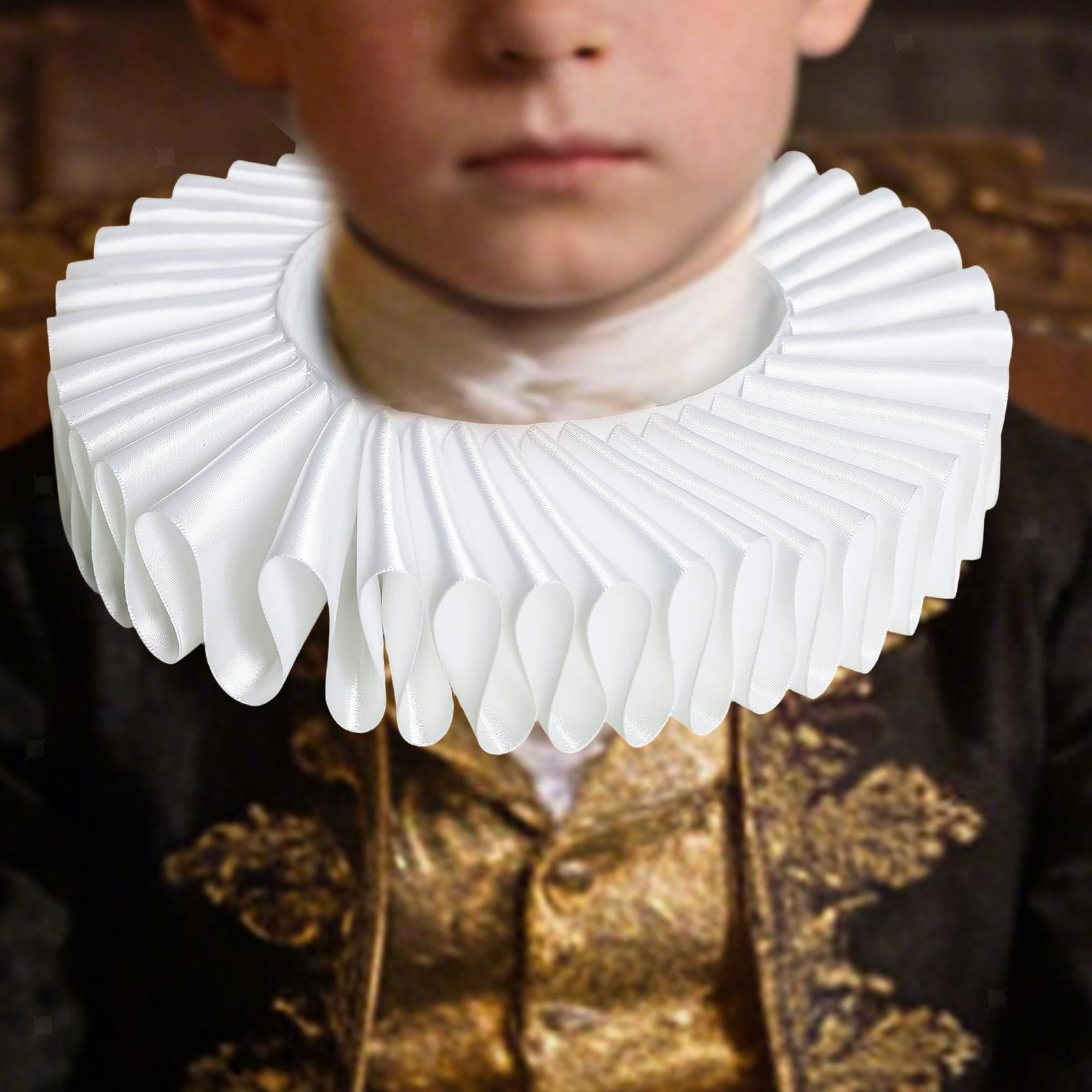 Kids Ruffled Neck Collar Artistic Photography Show Stage Costume Accessories