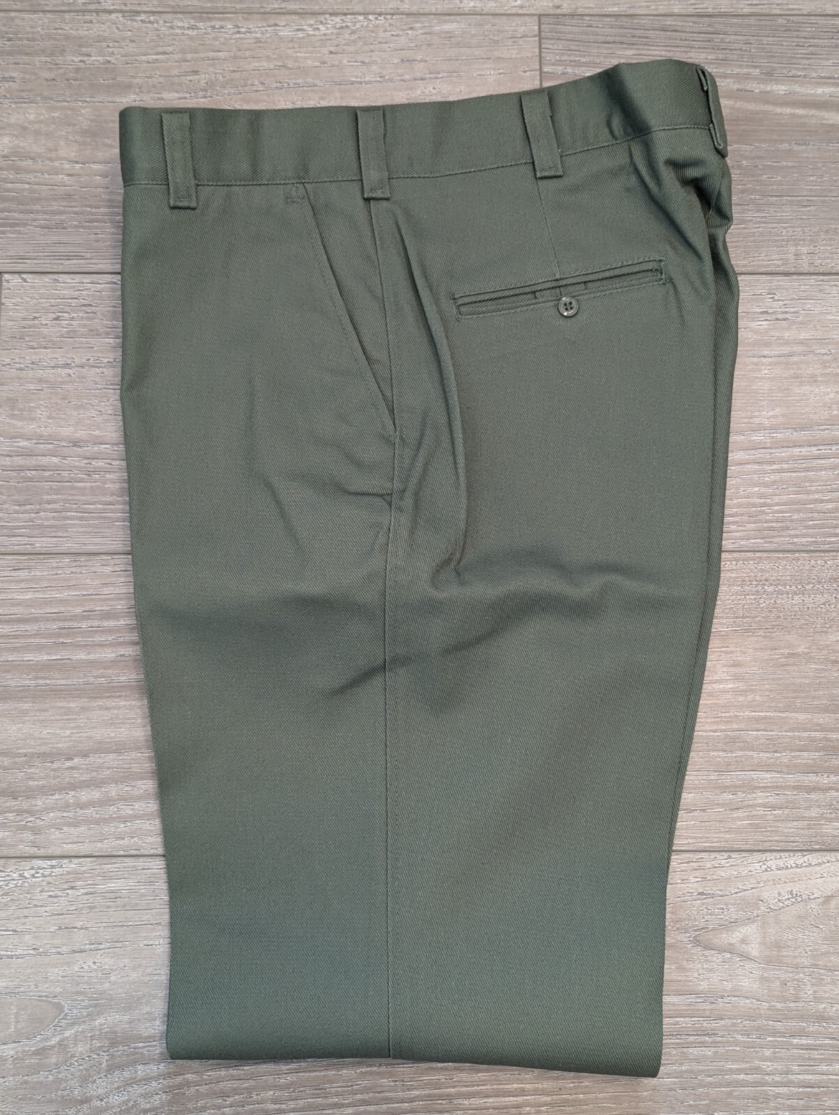 Vtg Lion Apparel Traditional FS300 50/50 Poly/Cotton Men’s 38L Pants Green NOS