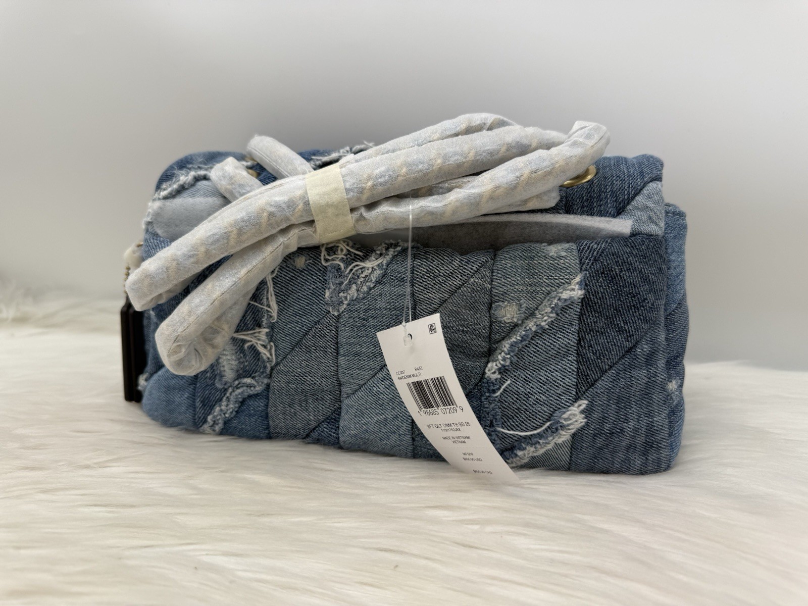 AUTH NWT $695 COACH Tabby 26 Repurposed Denim Patchwork Quilted Shoulder Bag