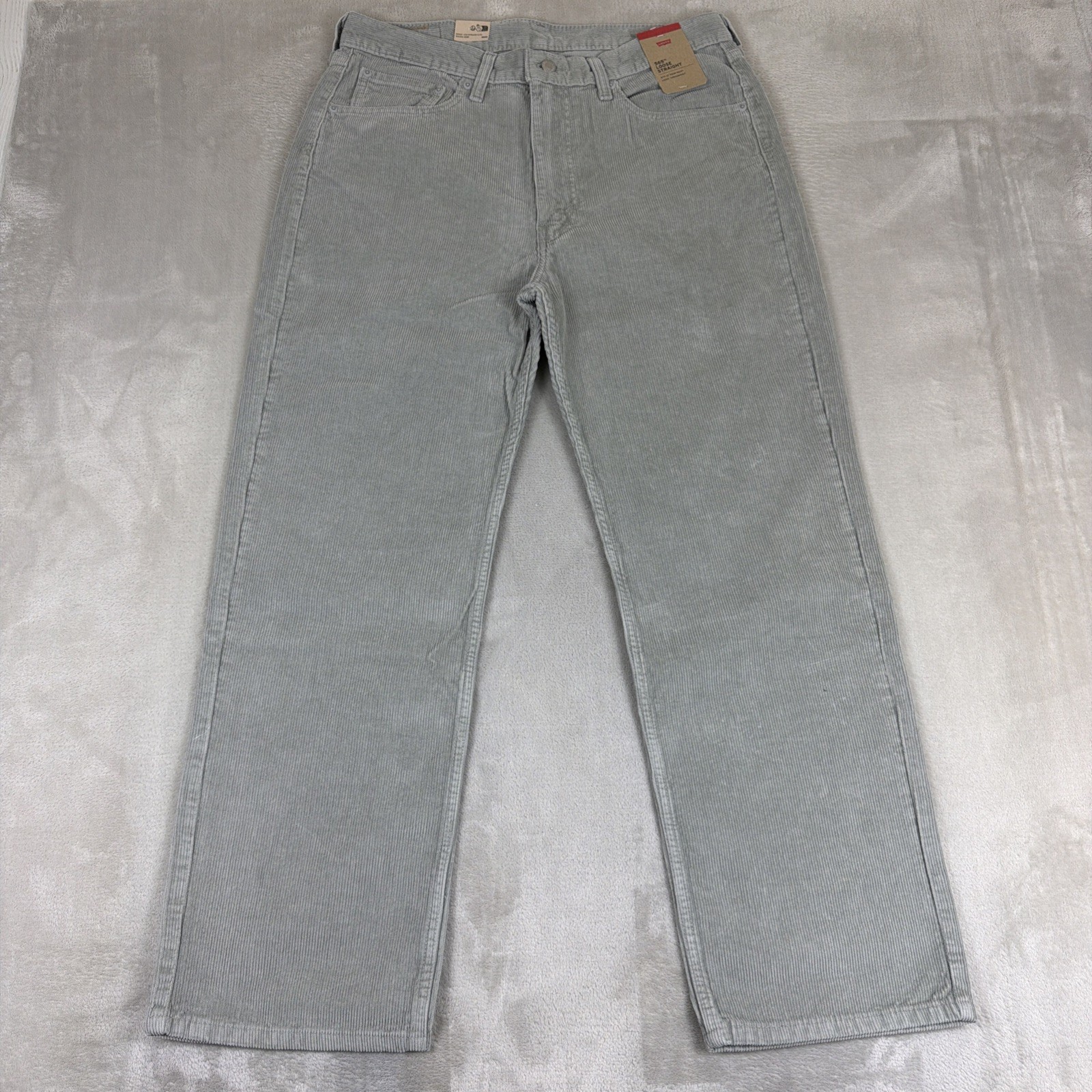 Levi’s 565 Loose Straight Corduroy Jeans Men’s Size 33×30 Gray Y2k Cotton