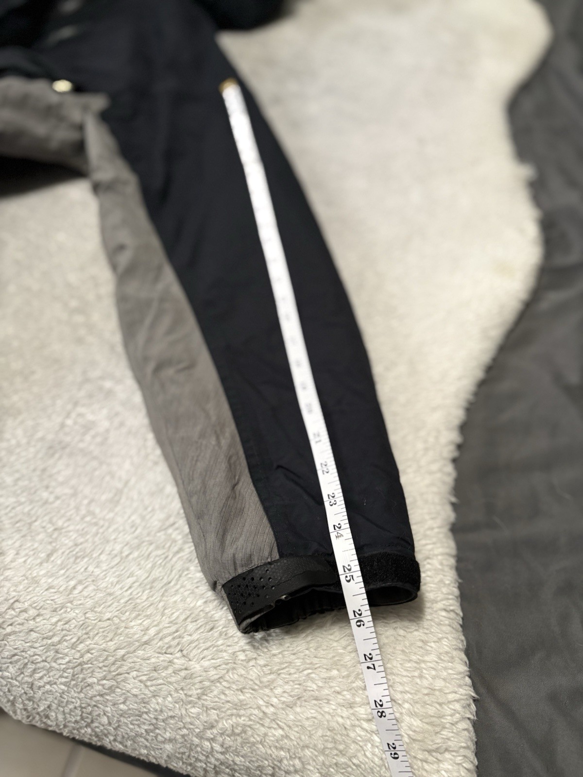 GSX Gore-Tex Large Black Grey Jacket Full Zip Hood Waterproof