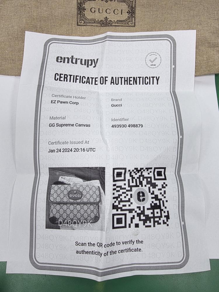 GUCCI GG SUPREME MONOGRAM NEO VINTAGE WEB BELT BAG (HQ0024812)