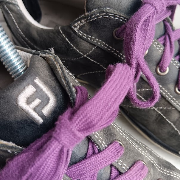 FootJoy Shoes Womens 8.5 M LoPro Collection Golf Atheltic Grey Leather Low