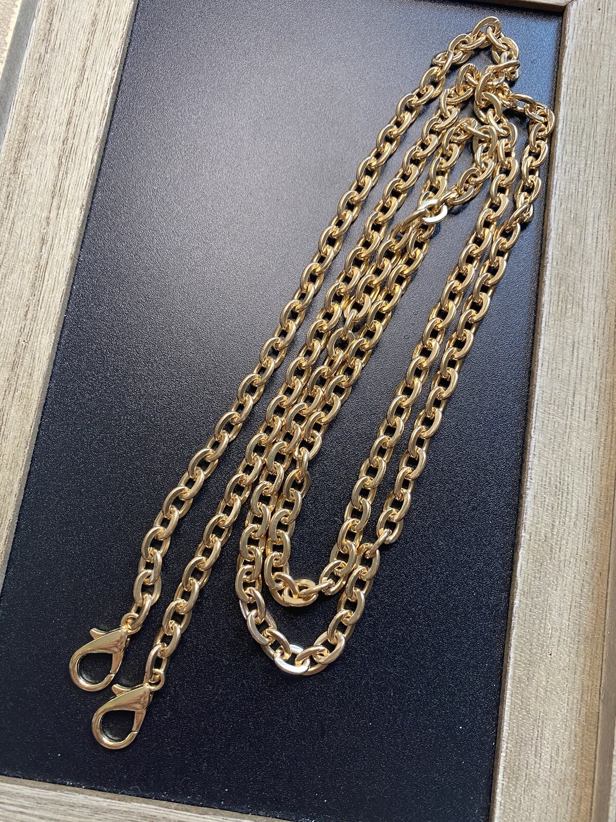 Bag Chain Strap Replacement Crossbody Handbag Purse DIY 46” Gold