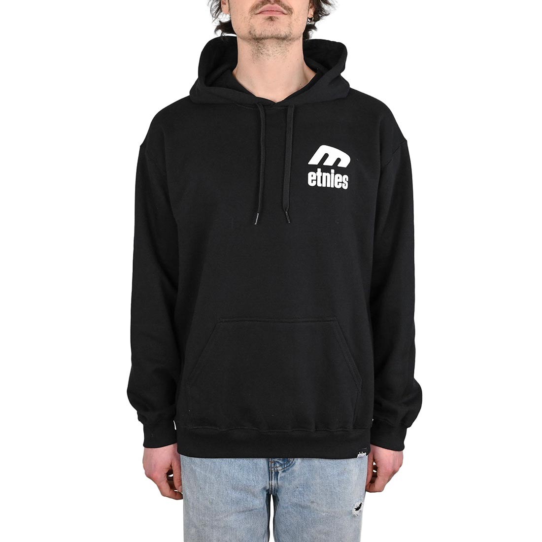 Etnies Icon E Pullover Hoodie – Black/White (SP26)