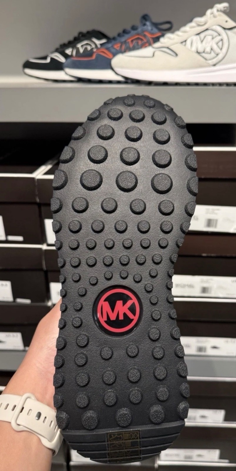 Michael Kors Dax Mixed-Media Trainer Men’s Shoes Dark Raspberry