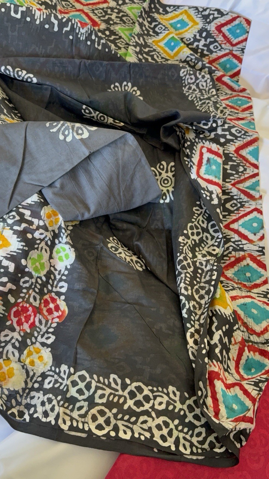 NEW 🆕, Cotton BATIK SAREE. ( Item#L2742 ) including blouse piece. Only $33