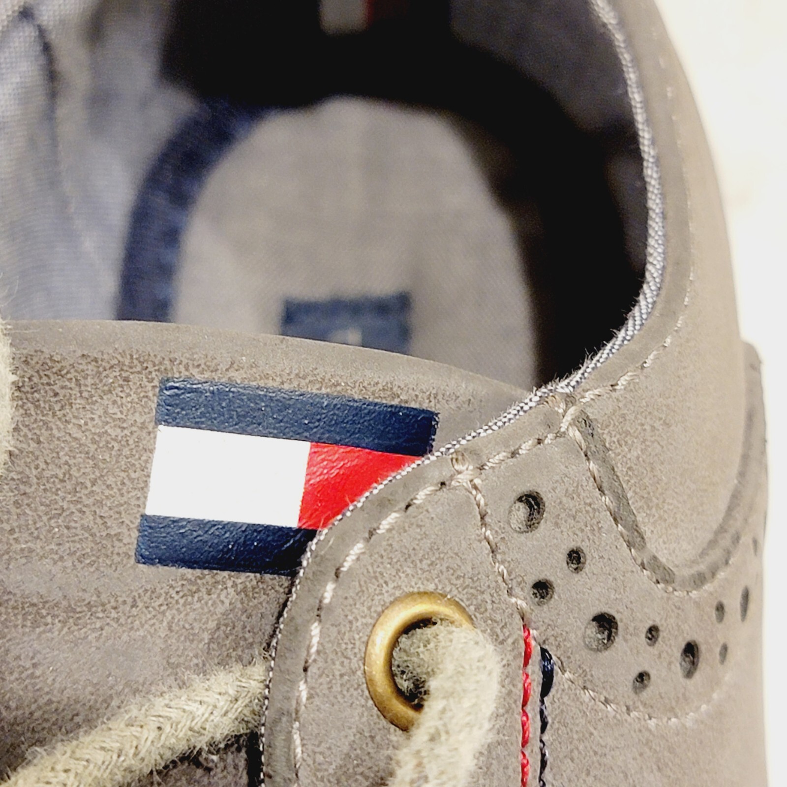 TOMMY HILFIGER Michael Pearl Boys Oxford Grey Lace Up Shoes Size 12