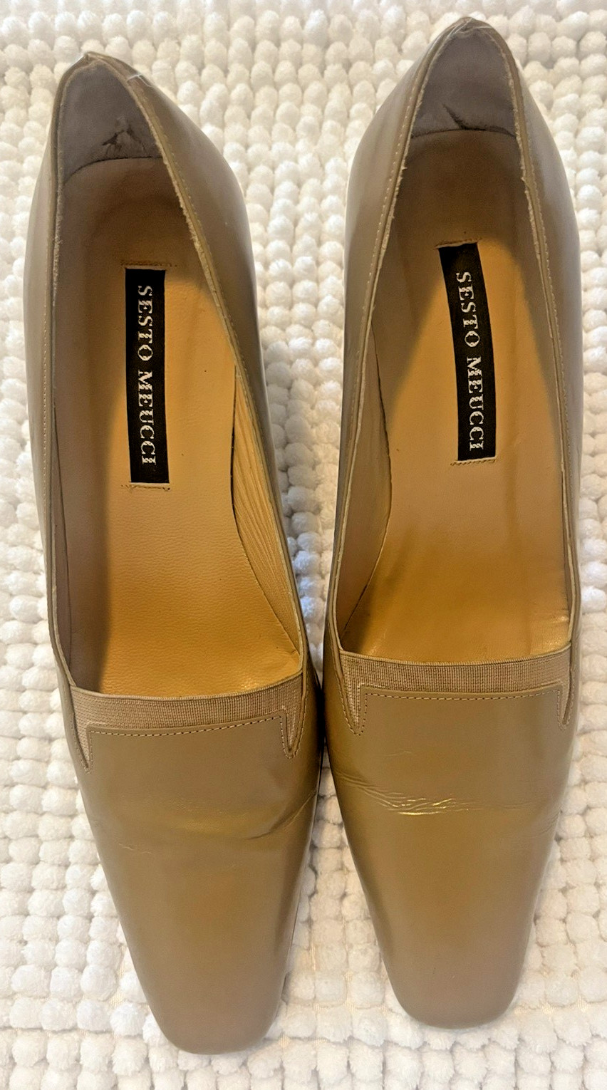 Sesto Meucci Womens Dressy Heels Size 7 N Leather – Made in Italy