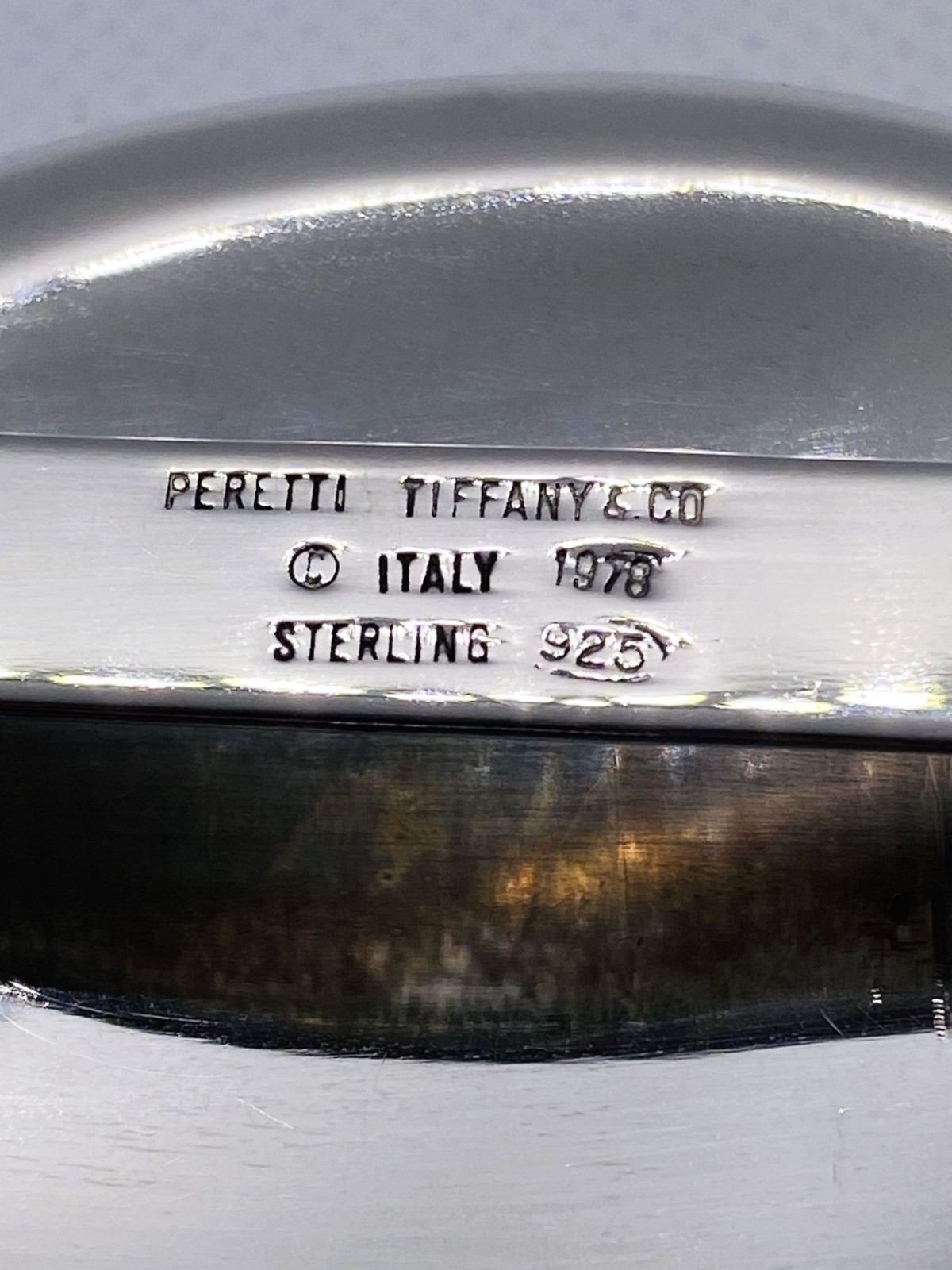 Tiffany & Co Sterling Silver 925 Full Heart Peretti 1978 Belt Buckle 3.72 x 3.8″