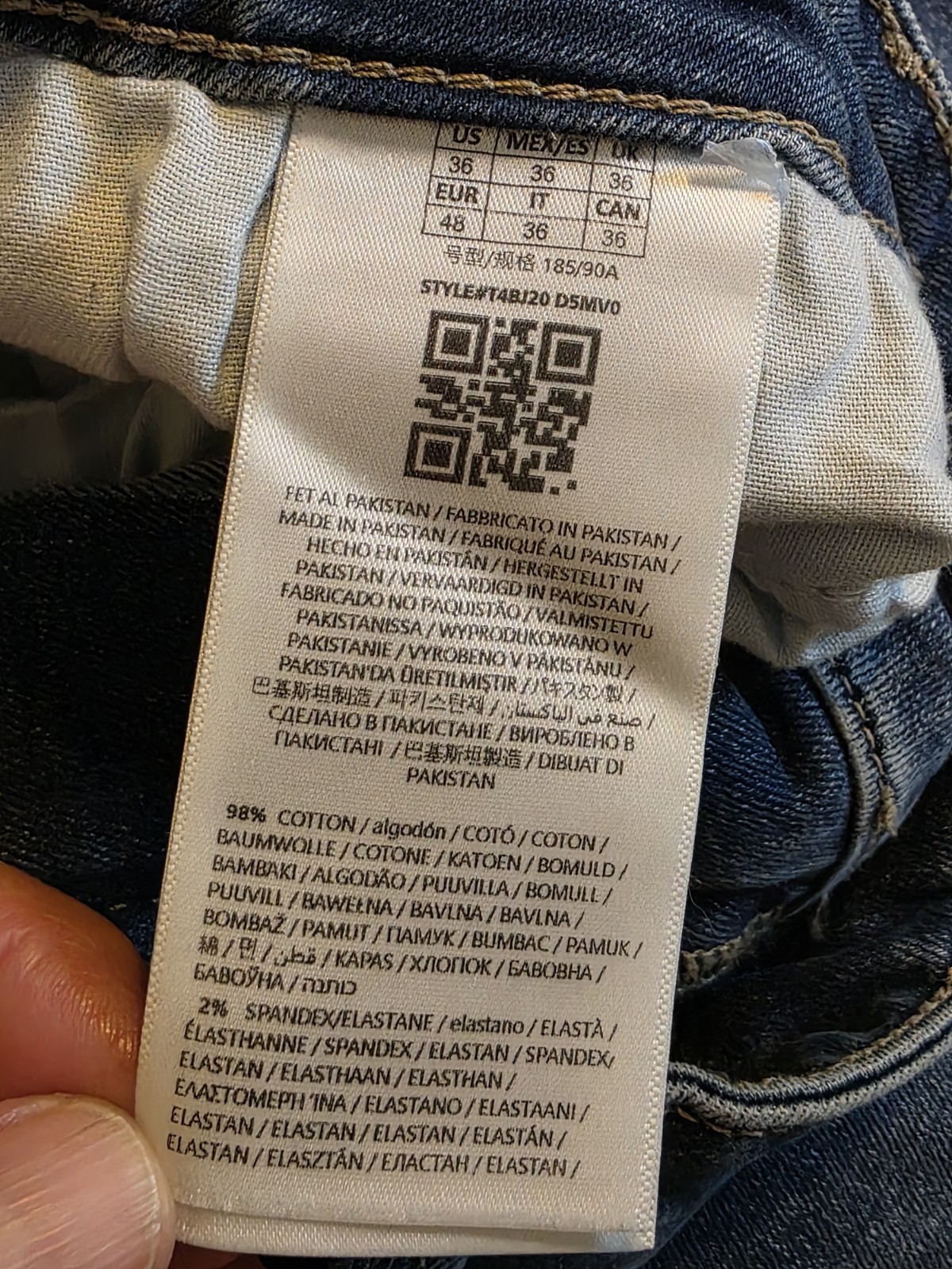 Guess Men’s Sz 36(Actual 28×30)Vermont Slim Stretch Medium Sky Wash Denim Jeans