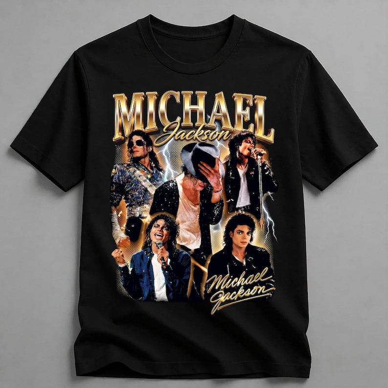 Michael Jackson Graphic Tee, Michael King Of Pop Youth Shirt, MJ Music Movie