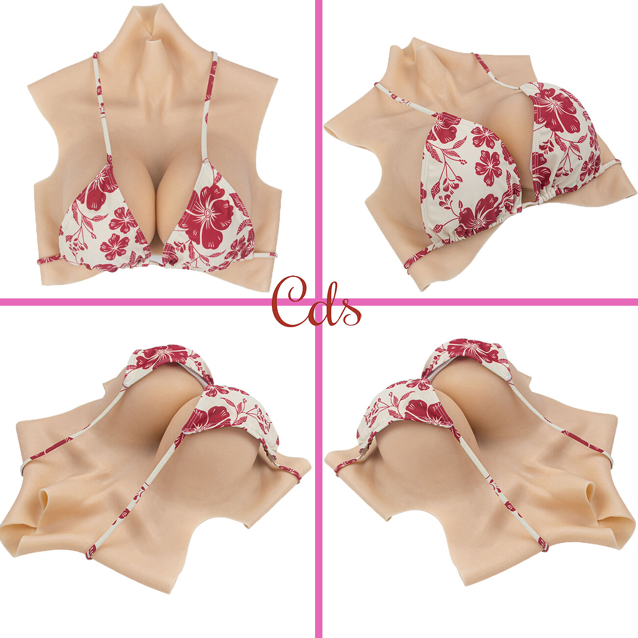 Fake Boobs B-H Cup Realistic Silicone Breast Forms For Crossdresser Drag Queen