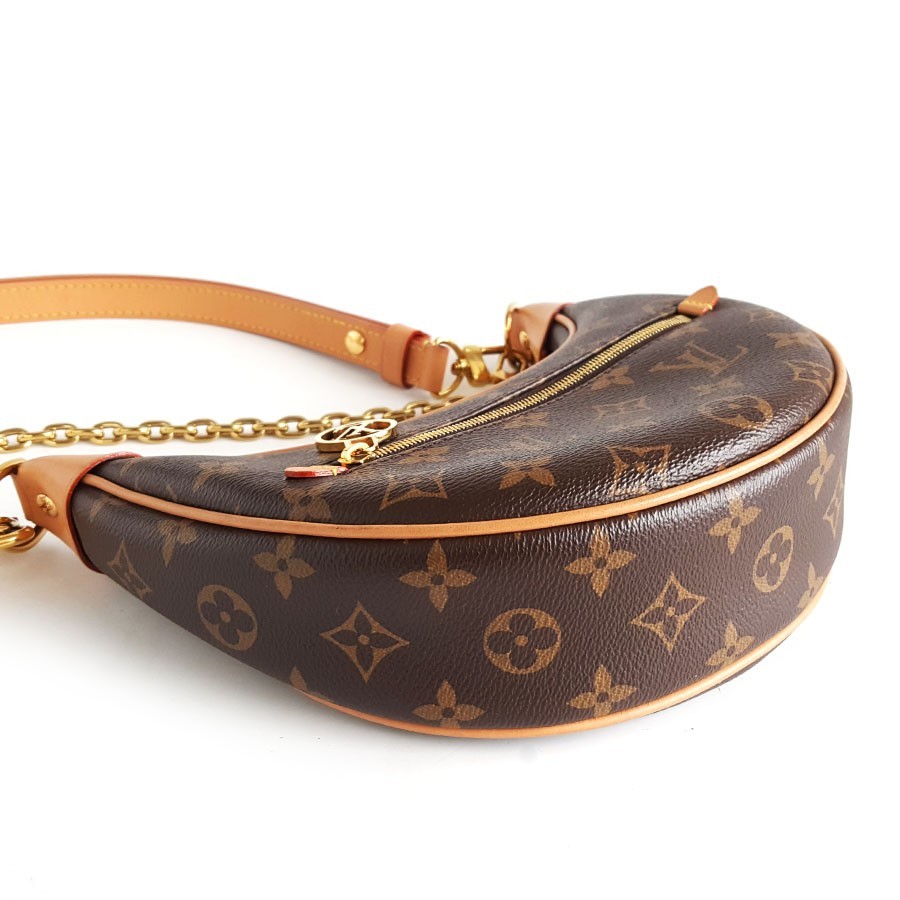 Louis Vuitton Moon Loop brown monogram canvas medium shoulder crossbody handbag