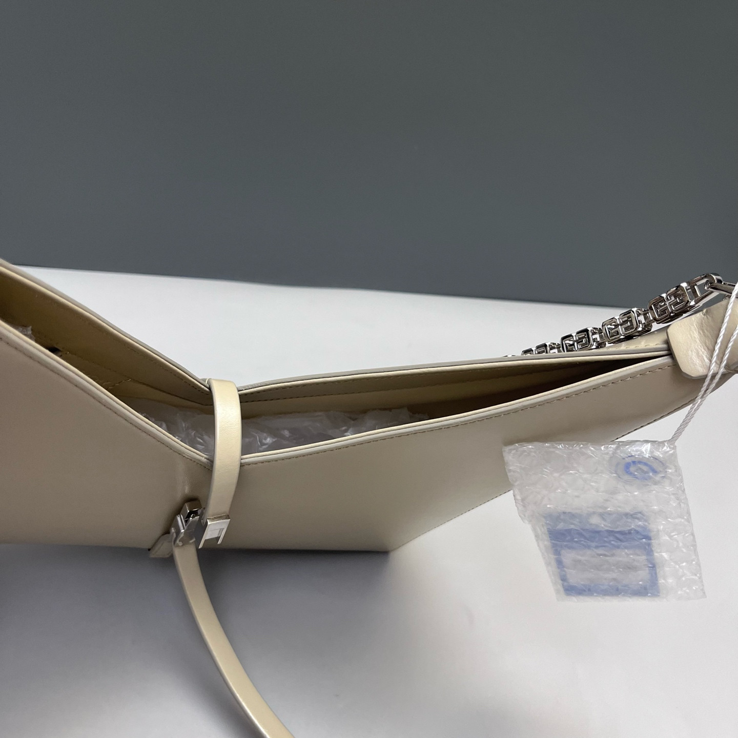 Authentic Givenchy Cut-out Cowhide Leather Crossbody Khaki Silver-Tone eBay AG