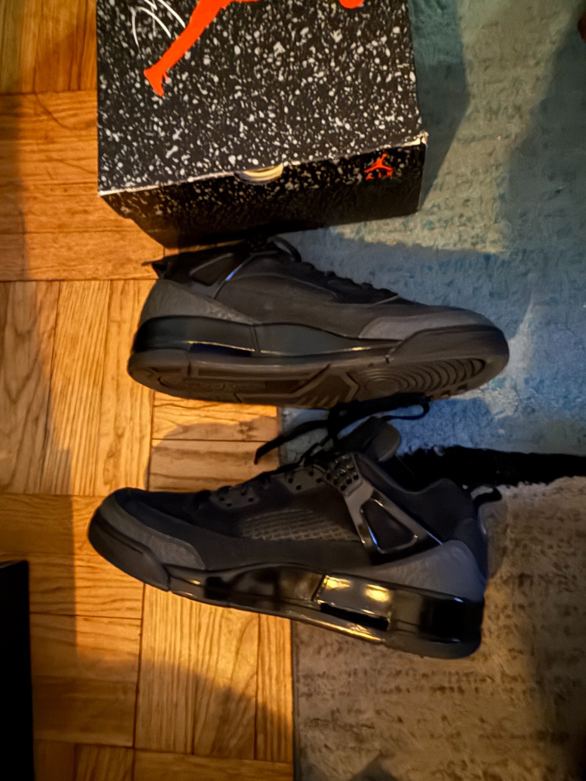 Jordan Spizike Low “Black Cat” NEW! Mens 14 FQ1759-001 Black Anthracite OG Box