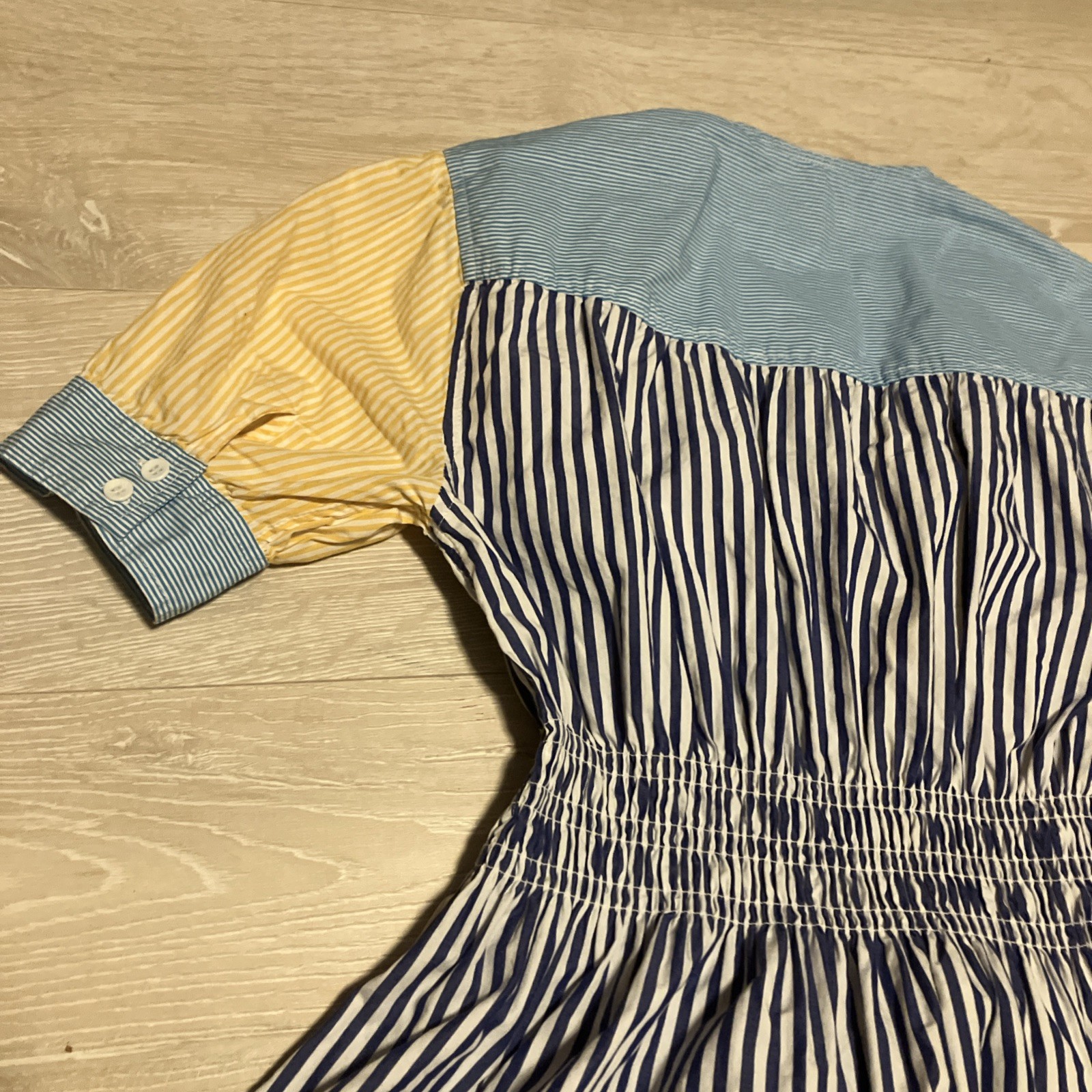 Solid & Striped Solid & Striped The Delilah Shirt Dress Mixed Stripe Read Deep V